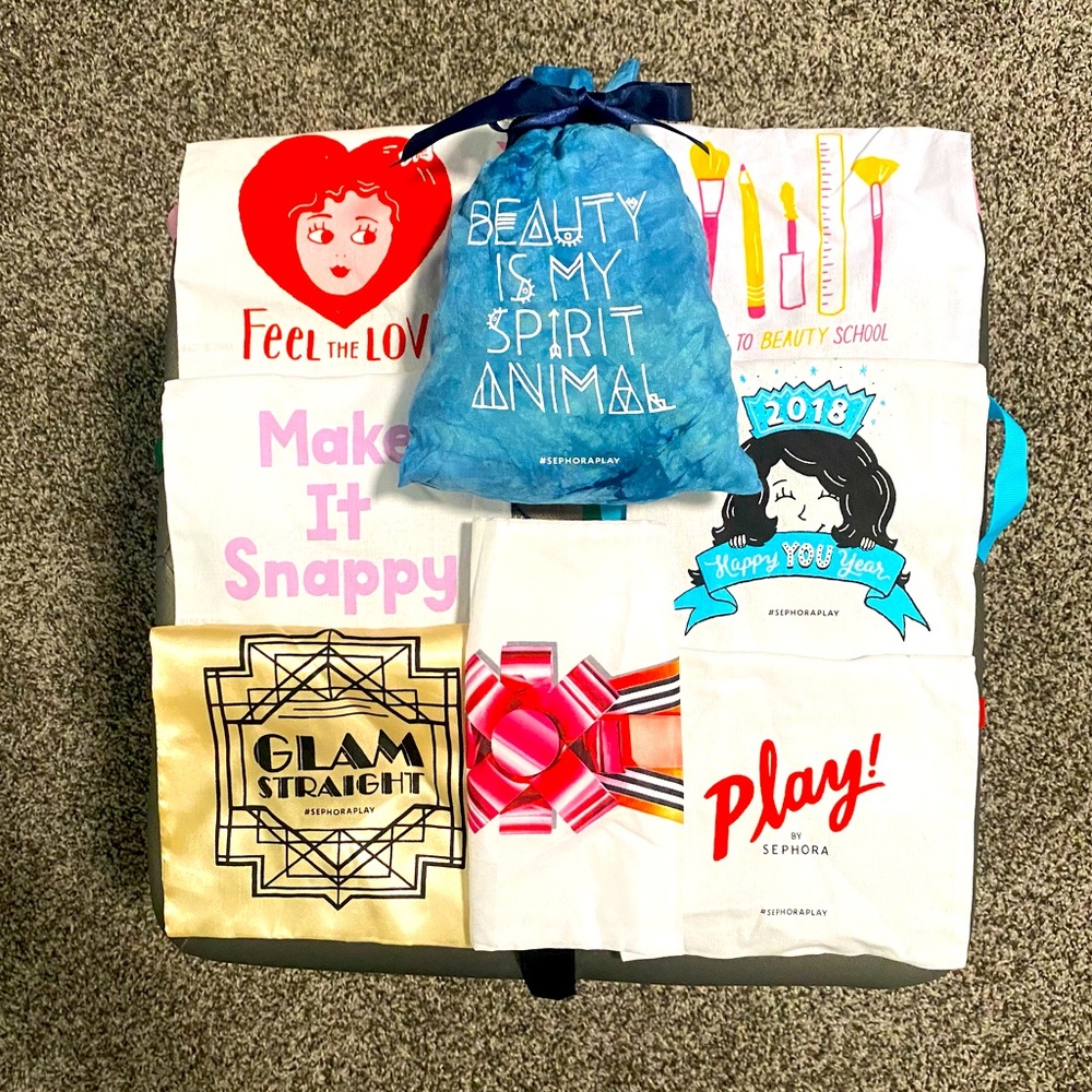 Set of 8 Sephora Play Bags